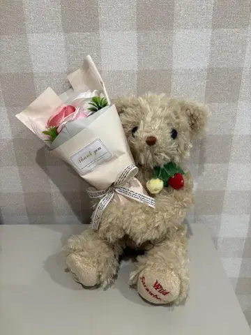 곰 봉제 인형 꽃다발 포함