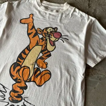 빈티지 곰돌이 푸 티거 BIG PRINT 티셔츠
