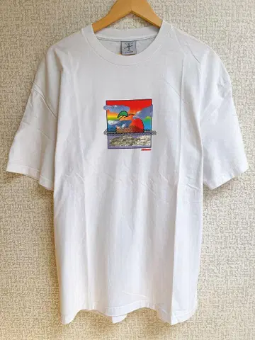 Alltimers 올 타이머즈 그래픽 티셔츠 반팔 XL 화이트