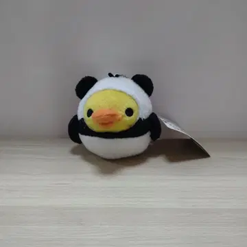 키이로이토리 팬더 데굴데굴 봉제 인형 키링 약 7 x 8cm