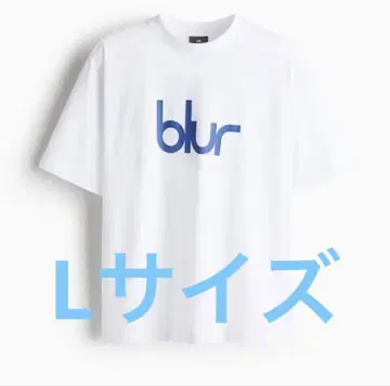 [즉시 완판 귀중 L] blur x H&M 오버사이즈 코튼 티셔츠 gu