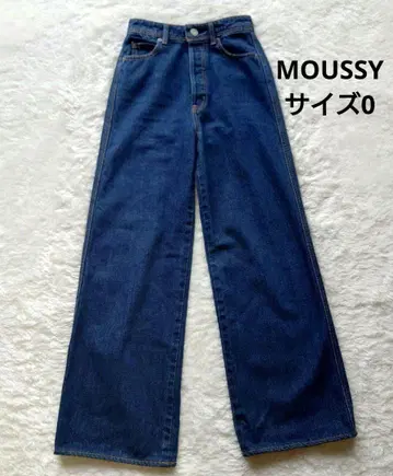 MOUSSY 사이즈 0 HI WAISTED WIDE LEG PANTS