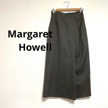 마가렛호웰 MHL 랩스커트 다크 그린 울 M