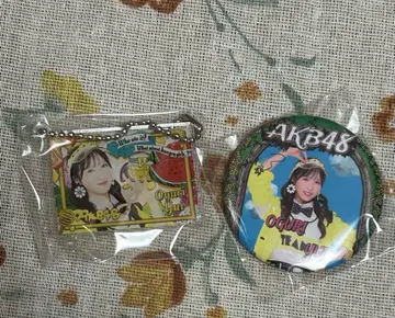 AKB48 다이마루 도쿄 의상전 캔뱃지 키링 오구리 유이