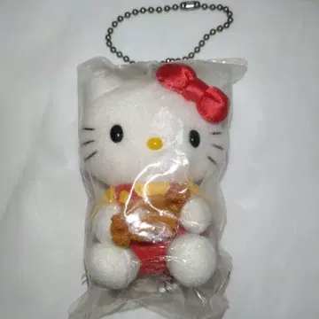 헬로키티 봉제 인형 마스코트 낫토 키링 키체인 2005