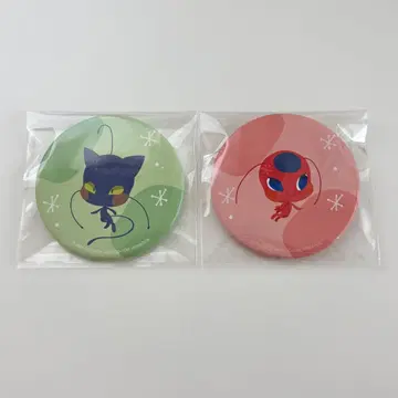 미라큘러스 레이디버그 & 샤노아르 티키 플랙 콰미 캔뱃지