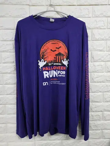 HALLOWEEN RUN 롱T셔츠 XL 구제 의류