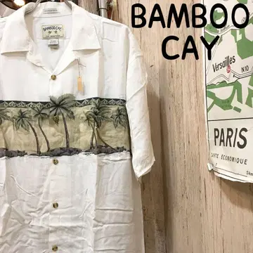 BAMBOO CAY 밤부 케이 알로하 셔츠 L 구제 의류 (1790)