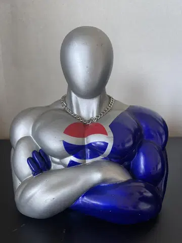 Pepsi Man 저금통 근육 피규어