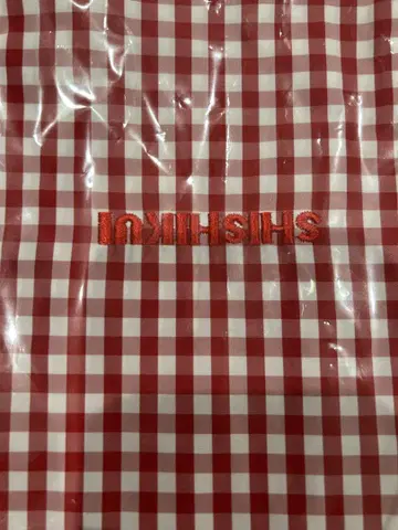 SHISHIKUI 깅엄 체크 백
