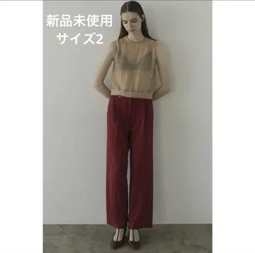 클라네 2WAY TUCK STRAIGHT PANTS
