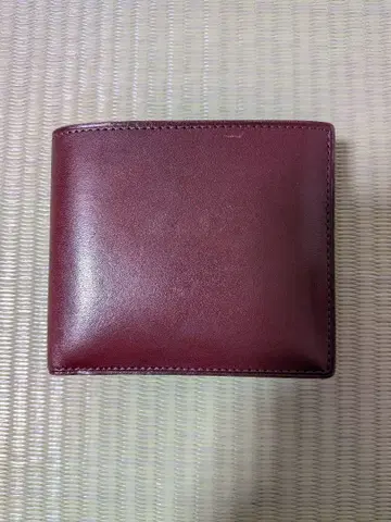 츠치야 가방 누메 접이식 지갑 버건디
