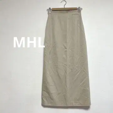 마가렛호웰 롱 스커트 베이지 실크 혼방 여성용 II