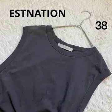 [새상품급] ESTNATION 에스트네이션 슬리브리스 롱 원피스