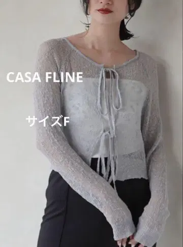 CASA FLINE 링크스 편직 메쉬 2way 니트탑