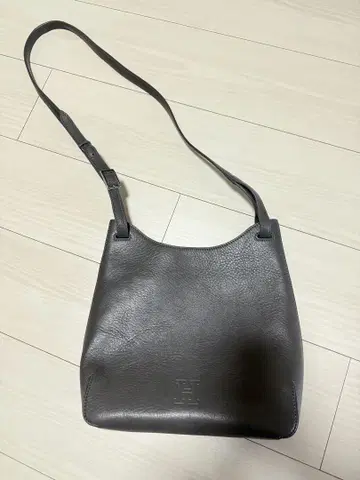 HIROFU 숄더백 그레이 천연 가죽