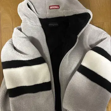 neos addictive design 그레이 플리스 자켓