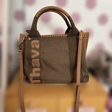 사만다 타바사 데님 백 브라운