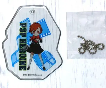 페르소나3 Q2 세가 콜라보 카페 클리어 택 키링 여자 주인공 햄코