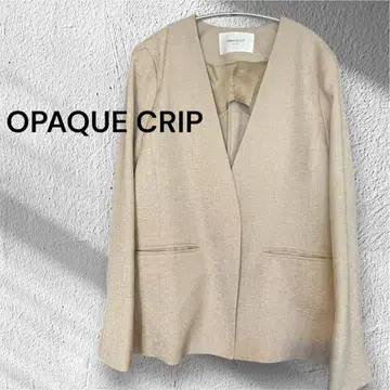 [새상품급] 오페크 TOKYO OPAQUE 노카라 자켓 베이지 38