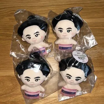 ABEMA 스모 마스코트 키링 우라 선수 봉제 인형 마스코트 4개