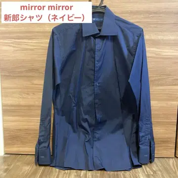 MIRRORMIRROR 컬러 셔츠 네이비 미러미러