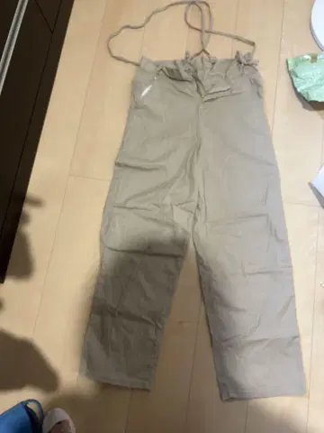 베이지 오버롤 캐주얼
