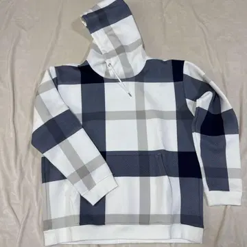 BLACK LABEL 체크 무늬 후드티 LL