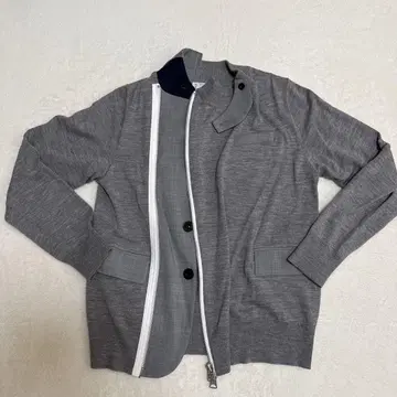 Sacai 사카이 Suiting Knit Cardigan 1 그레이