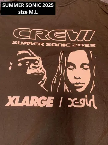 2 SUMMER SONIC 2025 CrewT 셔츠 사이즈 ML