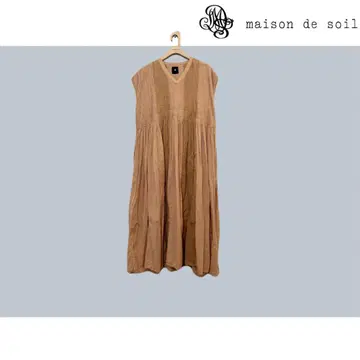 [ maison de soil ] 프렌치 슬리브 패치워크 드레스