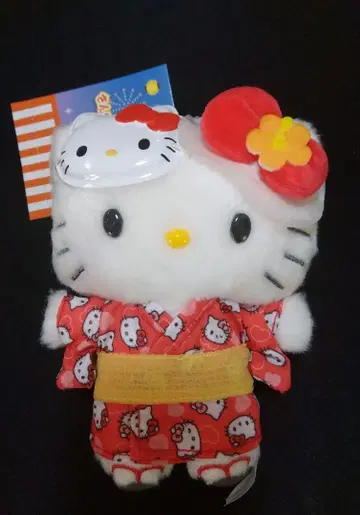 Sanrio 산리오 캐릭터 여름 축제 헬로키티 마스코트 홀더 유카타 키티