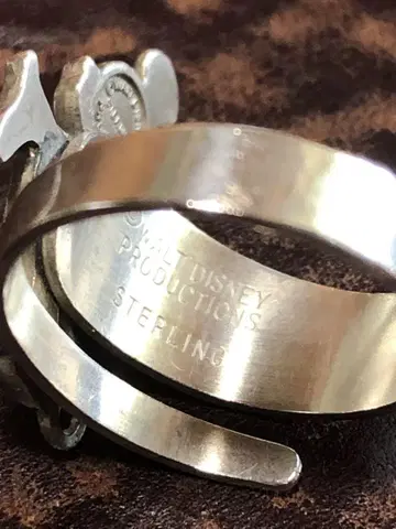 빈티지 미키 링 Walt Disney Sterling
