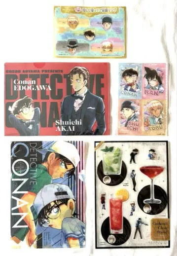[명탐정 코난] 클리어 카드, 클리어 파일 등 잡지 부록 모음 세트
