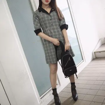 EATME 이토미 바이컬러 원피스