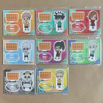 주술회전 x 극락탕 RAKU SPA 아크릴 스탠드 전8종 컴플리트품