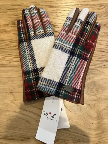 아니에스 베이 해리스 트위드 가죽 그로브