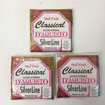 D'AQUISTO 클래식 기타용 나일론 줄 SilverLine