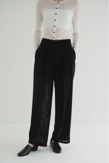 CLANE SHEER TUCK PANTS