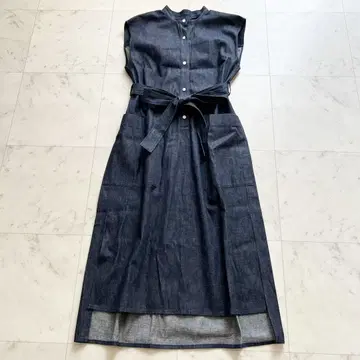 MACKINTOSH 20SS 데님 벨티드 셔츠 원피스 인디고