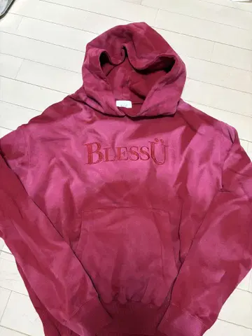 BlessU 버건디 후드티