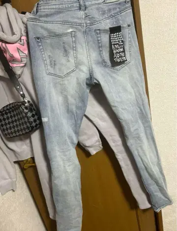 ksubi 30 데미지 가공 라이트 블루 데님