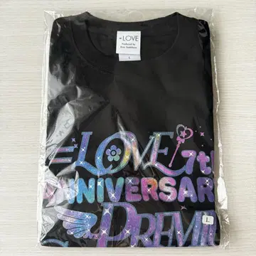 이코러브 7주년 프레티켓 T셔츠 블랙