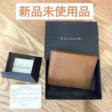 [새상품] 불가리 반지갑 카멜 동전 지갑 없음