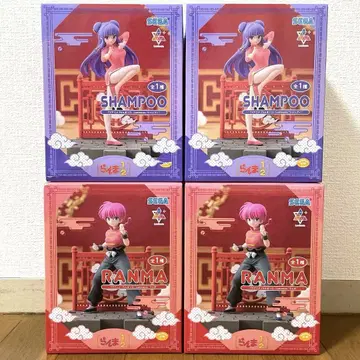 란마1/2 Luminasta 란마&샴푸 피규어 4개 세트