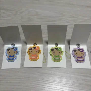 헬로키티 러버 스트랩 4세트