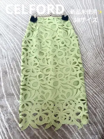 [미사용 새상품] CELFORD 셀포드 리본 레이스 스커트 38