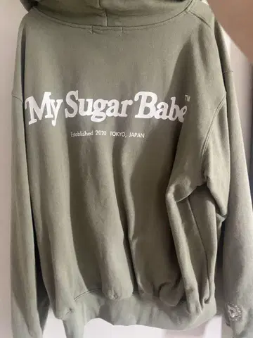 My Sugar Babe 카키 후디