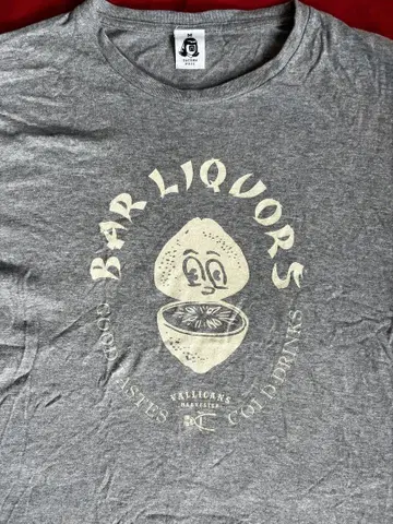 BAR LIQUORS T셔츠 그레이 레몬 사워