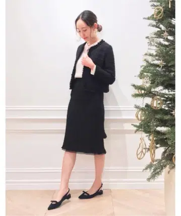 JILLSTUART EndyRobe 트위드 셋업 네이비 새상품